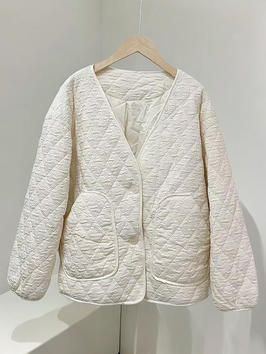 太划算了！！样衣有些脏-肌理泡泡纹夹棉外套-喜出 商品图1