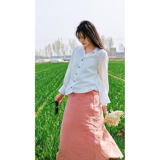 【抖音专属】新中式衬衣（25710138玉环-结缘款） 商品图1