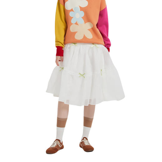 【2件9折】【Petit Bari】X KSIDE LIU 立体压褶蝴蝶结半身裙 精致时尚 商品图0