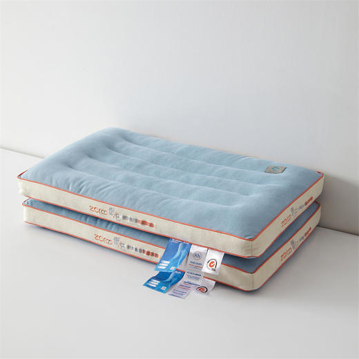 自然醒四季零压透气枕柔软低枕头护颈椎助睡眠单双人扁平薄枕家用专用枕芯学生宿舍矮枕XK 商品图4