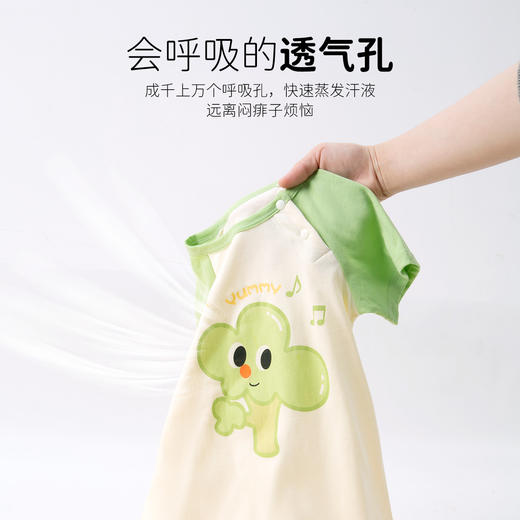 贝贝怡2025夏季男童短袖肩开连体衣ZB2EL001 商品图6