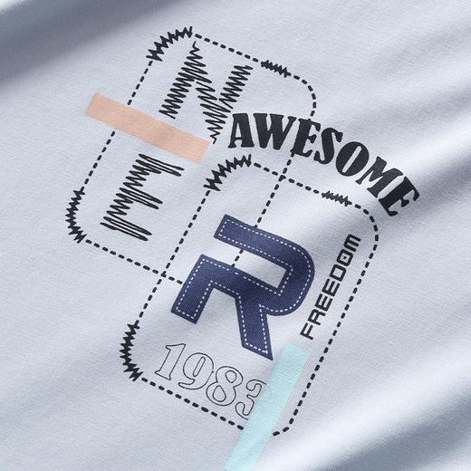 芬腾男士睡衣夏季纯棉短袖短裤套装青年男款宽松休闲可外穿家居服 商品图3