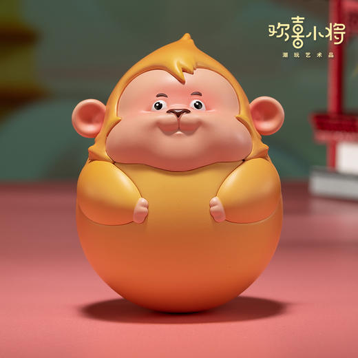 欢喜小将  解压《十二生肖不倒翁》 可玩性高 打工人招财工位摆件 商品图9