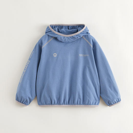 马克珍妮男女童防晒连帽运动衫 儿童T恤上衣2025年春装新款550309 商品图3