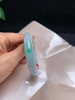 612552，53.5飘绿贵妃手镯，底子非常细腻油润，飘了一抹绿花，清新秀气 商品缩略图5
