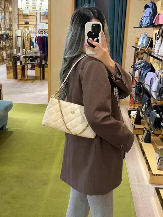 ¥1499🇺🇸TB willa系列腋下包🔥高高级鱼子酱皮质，设计成了麻将包的样子，上身超级好看。两根肩带，一根链条式一根是可调节短皮带式！尺寸28*15*7cm 商品图2