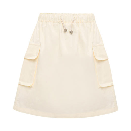 【2件9折】【Petit Bari】(多色)休闲显瘦抽绳工装风半身裙短裙 商品图3