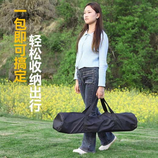 【户外好物丨华小贝户外露营帐篷/拖车/蛋卷桌系列】加厚耐磨实心滚轮承重力强，购物装载多功能，一体式折叠设计不占空间。原木碳钢蛋卷桌，轻量随行，双层防雨帐篷设计，两门两窗透气不闷，免搭速开遮阳防晒 商品图5