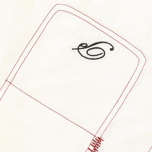 【2件9折】【Petit Bari】古巴领缎面女士短袖衬衫 刺绣设计 网球穿搭 商品图4