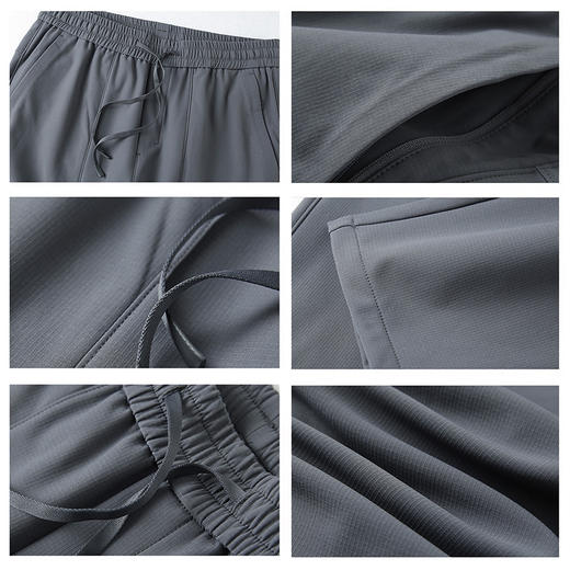 【远红外+抗菌+防水易去污】圣得西舒适秋季直筒系带休闲裤男 商品图3