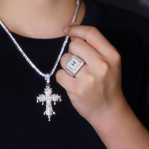 【心动的感觉 纯纯的爱恋】玖钻 莫桑石项链手链戒指系列 2025新款 商品图7