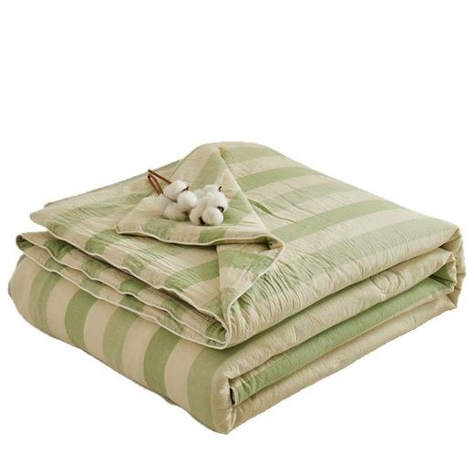 【大豆宽条纹夏被】A类水洗提花大豆夏被宽条纹夏季被子双人全棉空调被 商品图5
