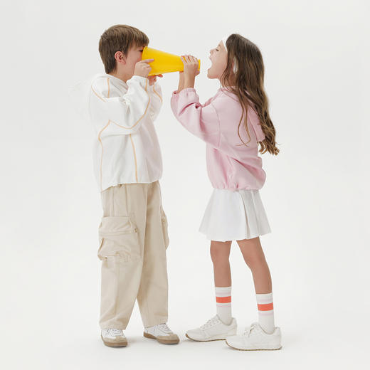 马克珍妮男女童舒弹轻氧空气卫衣 儿童上衣2025年春装新款550318 商品图1