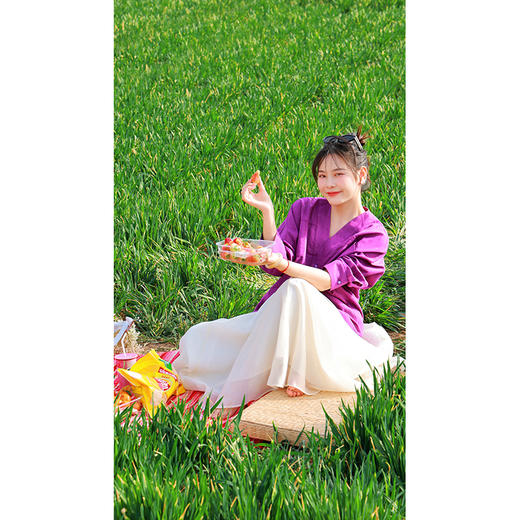 【2026东衣作】新中式衬衣（25710144齐紫-结缘款） 商品图1