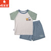 棉果果夏季男童家居服防蚊5A抗菌莫代尔套头套装（大）M211302425219 商品缩略图1