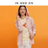 IN AND ON 初见 100%棉盐缩泡泡绉条纹连帽衬衫 55170 商品缩略图0