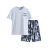 芬腾男士睡衣夏季纯棉短袖短裤套装青年男款宽松休闲可外穿家居服 商品缩略图4