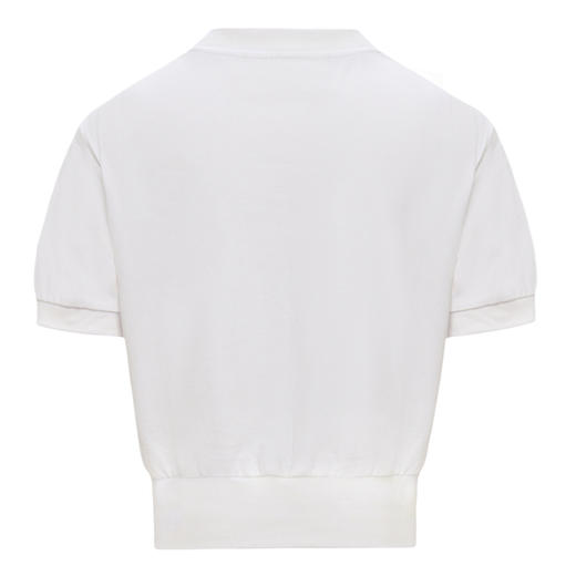 【2件9折】【Petit Bari】蝴蝶结印花小立领短袖T恤休闲 商品图3