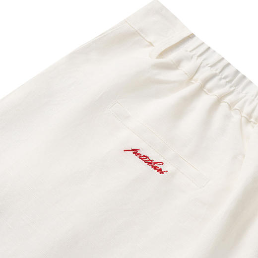 【2件9折】【Petit Bari】简约经典棉麻宽松阔腿短裤 休闲简约风阔腿裤 商品图4