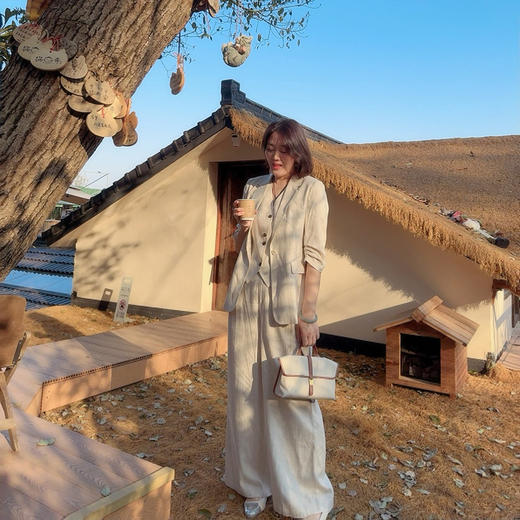 火桐hooton 邂逅法兰西 亚麻天丝西服套装 商品图1