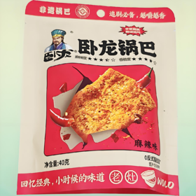 【亚欧超市】卧龙麻辣味花椒锅巴40g/袋