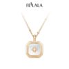 2楼Fellala/翡拉拉「简约窗影」系列原创小众设计时尚潮流百搭项链货号923229201吊牌价799现价719 商品缩略图0