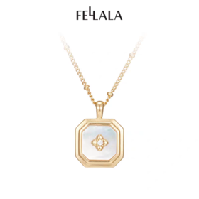 2楼Fellala/翡拉拉「简约窗影」系列原创小众设计时尚潮流百搭项链货号923229201吊牌价799现价719