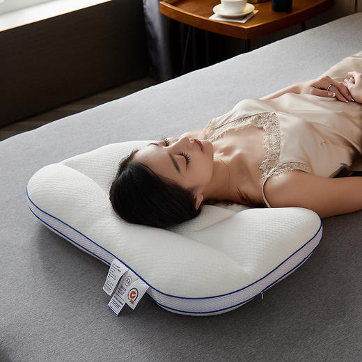 自然醒分区高低舒颈立体护脊枕修复肩颈枕头助睡眠枕芯一对套装家用男女反牵引枕XK 商品图7