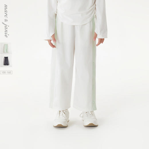 【高弹速干】马克珍妮女童运动排扣裤儿童裤子2025春装新款550721 商品图0