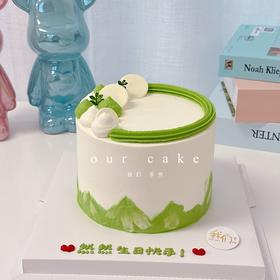 ins风绿色系蛋糕系列-低糖处理无添加