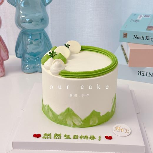 ins风绿色系蛋糕系列-低糖处理无添加 商品图0