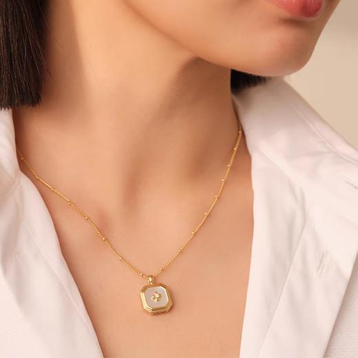 2楼Fellala/翡拉拉「简约窗影」系列原创小众设计时尚潮流百搭项链货号923229201吊牌价799现价719 商品图2