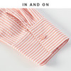 IN AND ON 初见 100%棉盐缩泡泡绉条纹连帽衬衫 55170 商品缩略图3