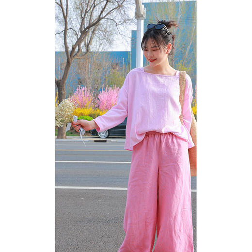 【抖音专属】阔腿裤（24709699琅玕紫-设计师） 商品图1