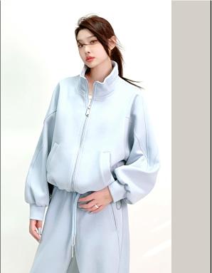 58K003上新 短款立领夹克外套 商品图0