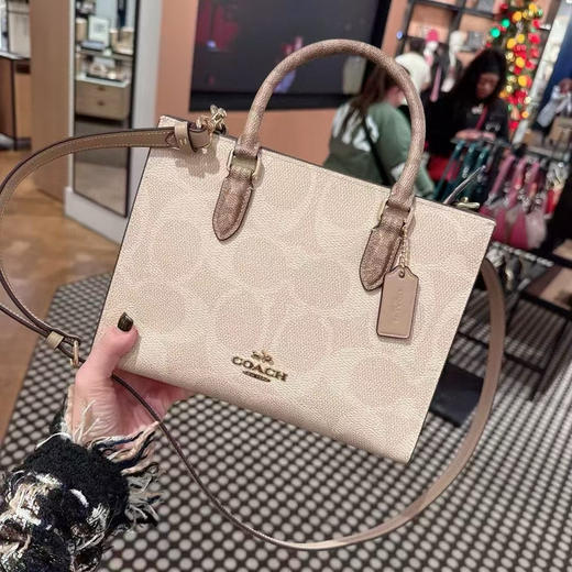 💰2199包邮🉐Coach最新款Maggie托特包小号，LV on the go同款 商品图1