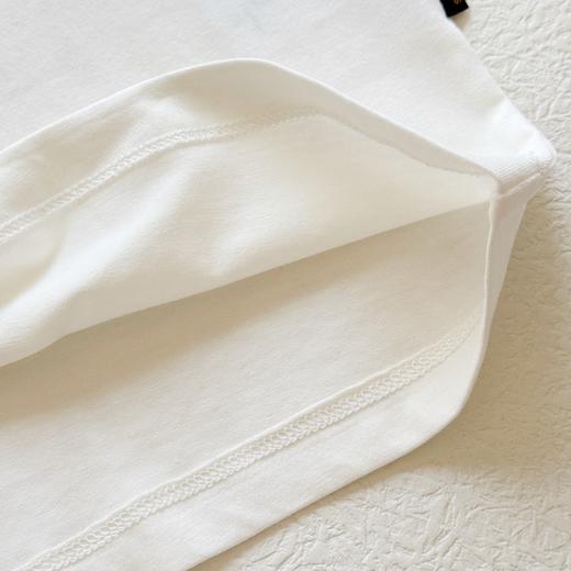 点此购买 哈吉斯夏季男士休闲小LOGO纯棉基础白色短袖T恤 bk 313578 商品图14