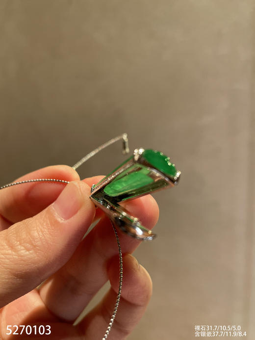 玻璃种木那无事牌吊坠【5270103】具体价格微信咨询 商品图7