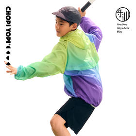渐变连帽防晒长袖外套 chopiyopi