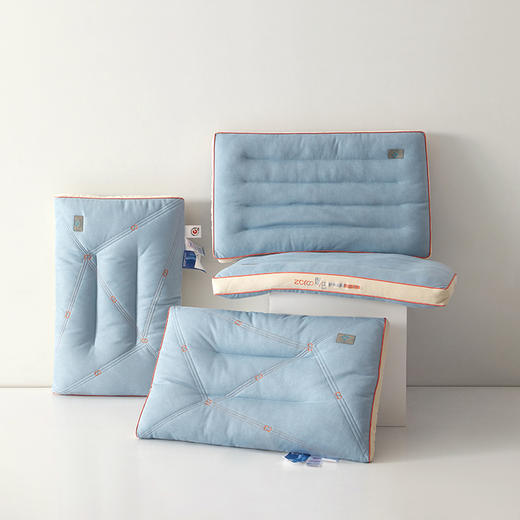 自然醒四季零压透气枕柔软低枕头护颈椎助睡眠单双人扁平薄枕家用专用枕芯学生宿舍矮枕XK 商品图1