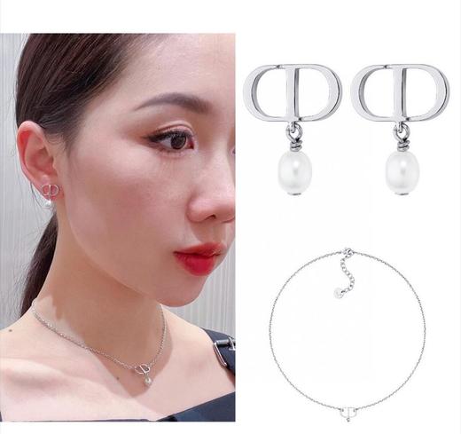 DIOR迪奥饰以CD标志珍珠吊坠金属项链（XJ） 商品图10