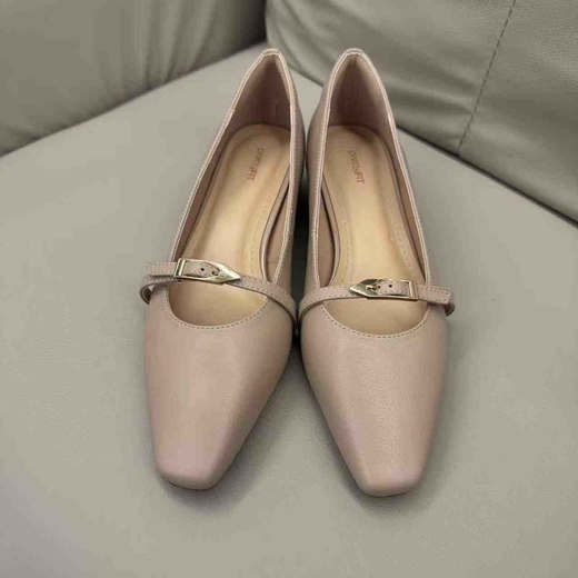 顺丰包邮14338洛诗琳春夏必入尖头一字带玛丽珍矮跟单鞋3287 商品图2