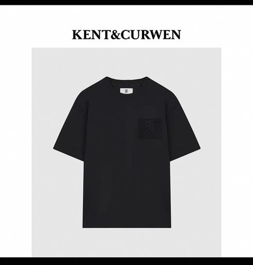 K.C 25新款 廓形宽松 玫瑰贴布 圆领短袖T恤 TX420 商品图4