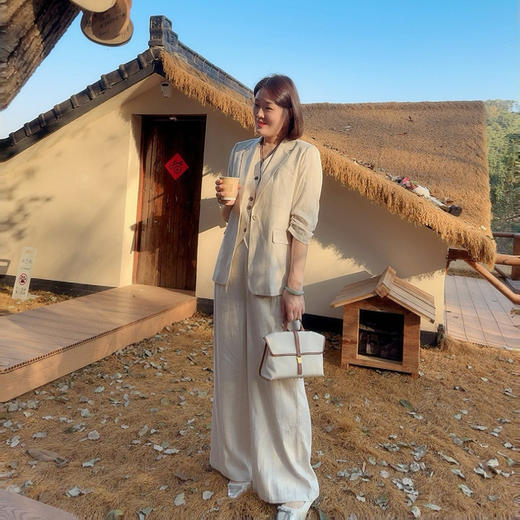 火桐hooton 邂逅法兰西 亚麻天丝西服套装 商品图2