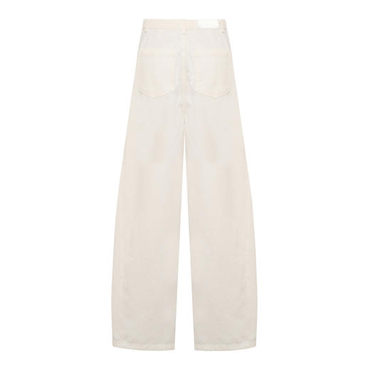 【2件9折】【Petit Bari】立体分割弯刀型阔腿牛仔裤直筒 商品图5