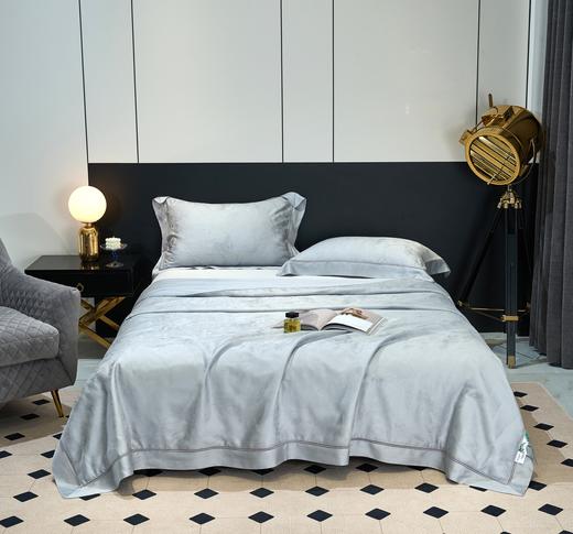 莱赛尔提花水洗蚕丝夏被-艾微-灰色 商品图0