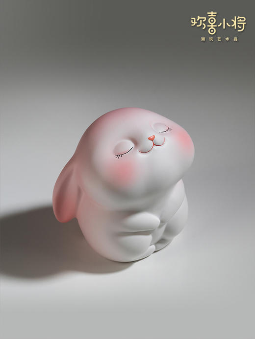 欢喜小将 欢喜兔 潮玩艺术品 兔子可爱手办玩具创意礼物桌面摆件 商品图3