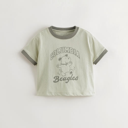 【凉感亲肤】马克珍妮男童快乐小狗短袖T恤 宝宝夏装新款550666 商品图3