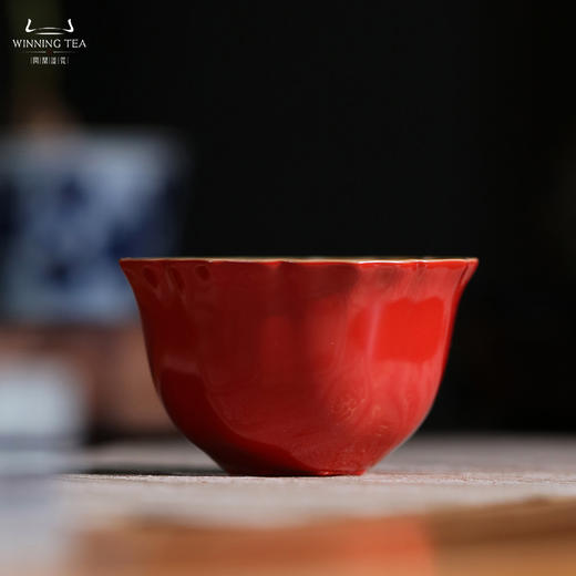 问鼎汝瓷鼎峰系列新年红天青壬寅沐菊杯 商品图1