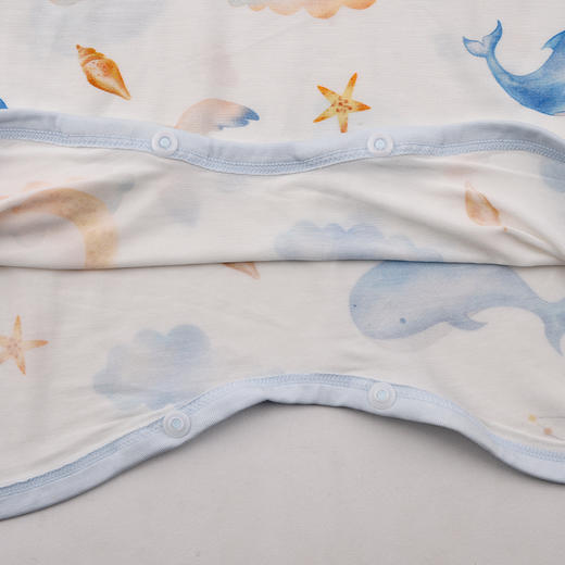 棉果果夏季男童女童睡袍家居防蚊5A抗菌莫代尔睡袍M205571425221 商品图4